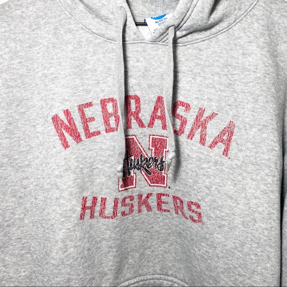 Nebraska Huskers Pullover Gray Hoodie XXL - Picture 2 of 8